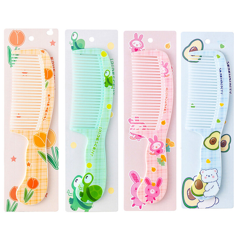 Baby Portable Untangling Hair Brush Health Care Tools Cute Rabbit Bear Children Mother-kids Hairbrush Comb for Girls Accessories