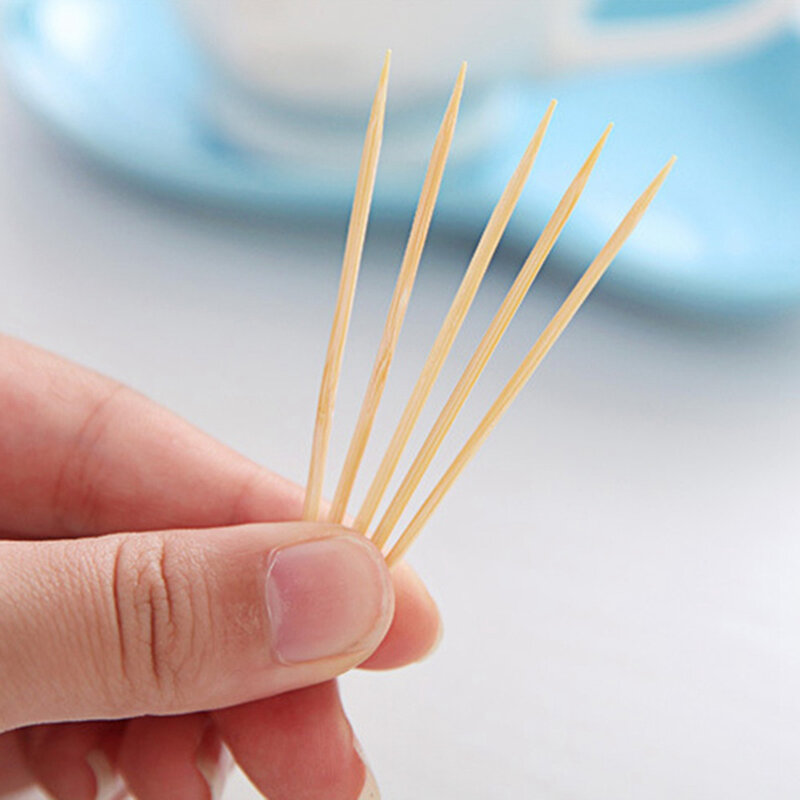 Bamboo Toothpick Disposable Natural Toothpick Portable Family Restaurant Fruit Household Durable ToothSticks Kitchen Accessories
