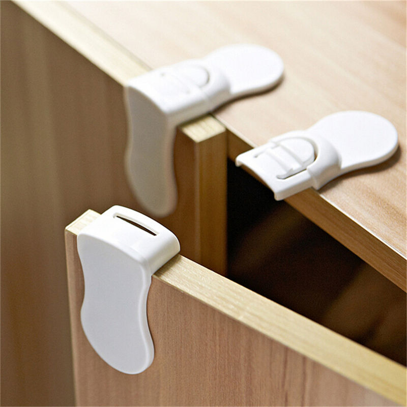 1 Pcs Cabinet Door Right Angle Corner Lock Children Security Products Plastic Hard Baby Child Kids Care Safety Protection Drawer