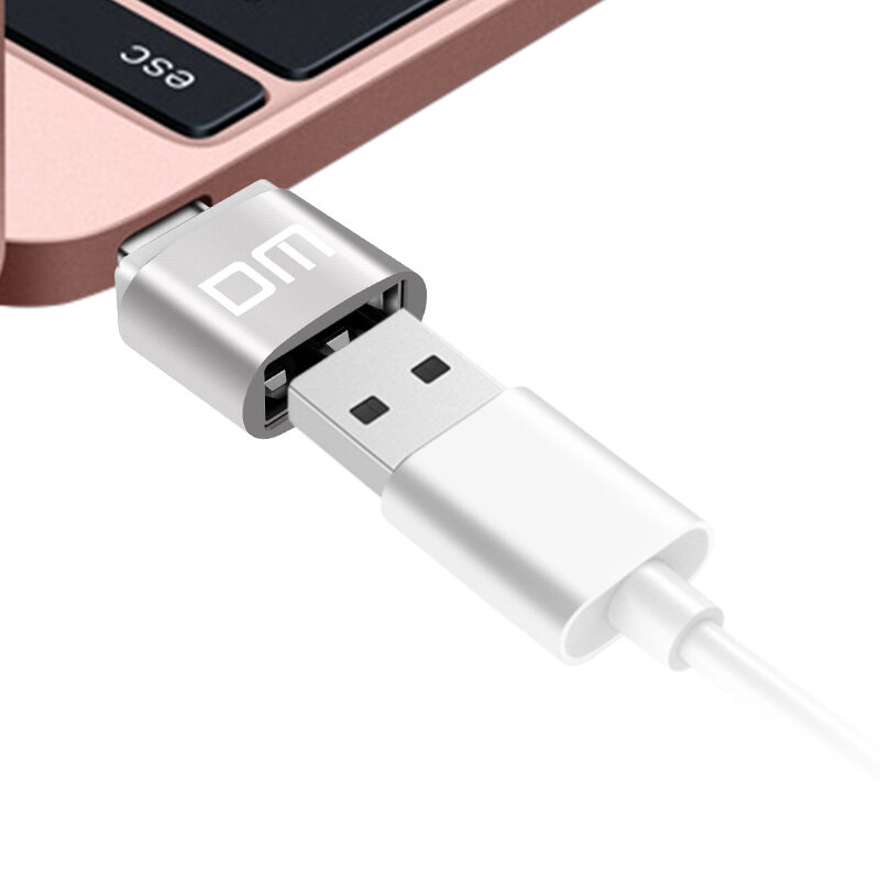 Ginsby-Adaptador USB tipo C a USB 2,0, Cable OTG Thunderbolt 3, para Macbook pro Air, Samsung S9 10