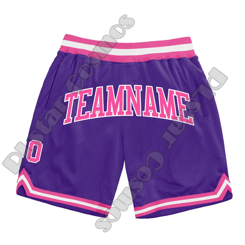 Шорты баскетбольные в стиле Харадзюку, винтажные дышащие сетчатые спортивные штаны с цифрами для команды, с именем под заказ, летняя одежда в стиле Харадзюку