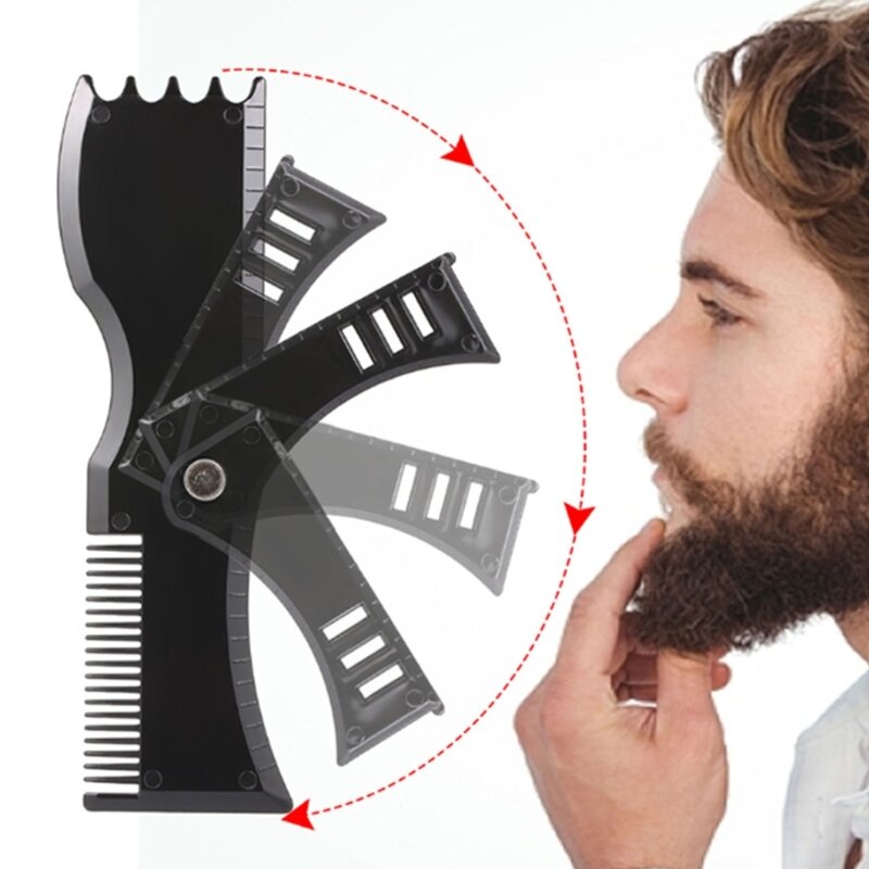 Beard Shaping Tool Beard Stencil Guide Template Outline Beard Shaper for Men
