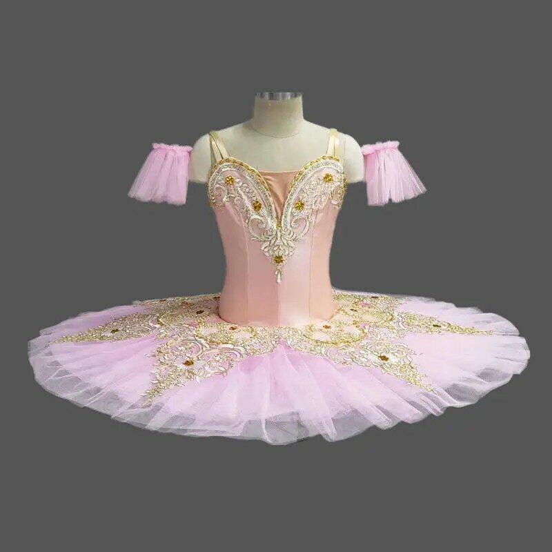 Gaun Tutu balet profesional anak perempuan bunga dewasa gaun putri piring wanita panekuk angsa danau balerina kostum tari panggung