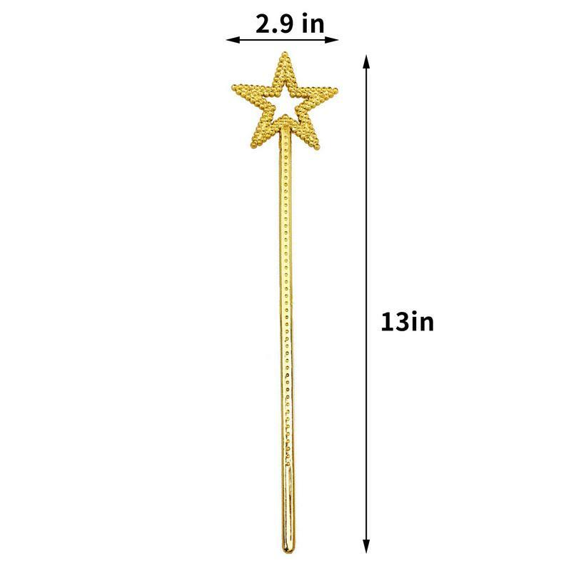 Varinha Mágica de Estrela de Cinco Pontas, Engraçado, Criativo, Engraçado, Fingir, Brincar de Brinquedo, Adequado para Princesas