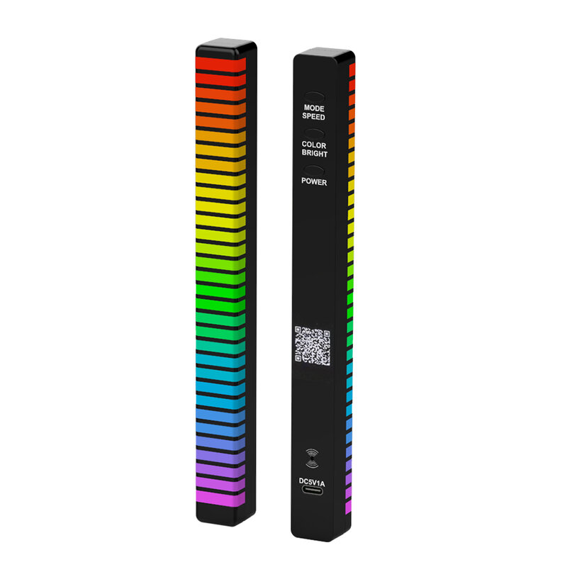 2024 nuova musica 3D RGB ad attivazione vocale Led lampada per atmosfera per auto luce ambientale controllo del suono Pickup Rhythm Light
