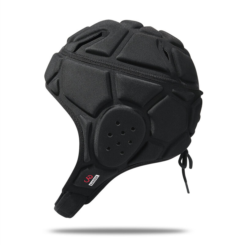 Capacete de goleiro para futebol, chapéu protetor de fibra, ideal para beisebol, rugby e outros esportes