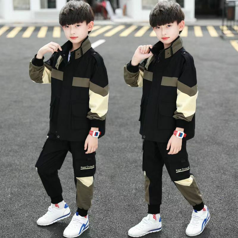 Tracksuit For Boy Sets For Children Boys Jacket and Pants 2Pcs Outfit Sets Junior Kids 3 4 6 8 10 12 Year 2024 New
