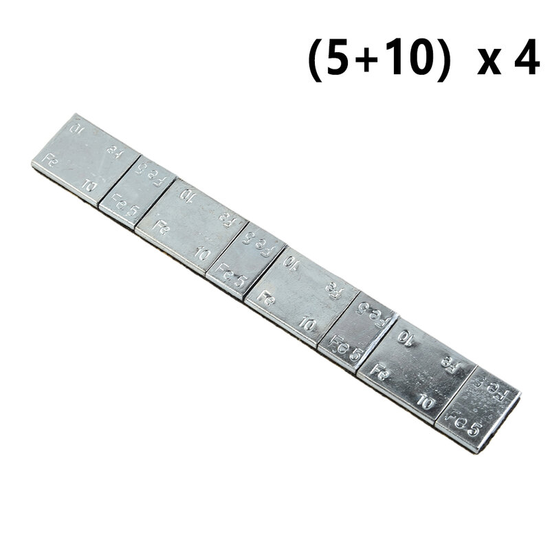 การขับขี่ที่ราบรื่น151*19มม. 1ชิ้นพร้อมกาวตัดล่วงหน้าน้ำหนักเหล็กเหมาะสำหรับล้ออัลลอยหลายแบบ (5 + 10)× 4 , 5 × 12