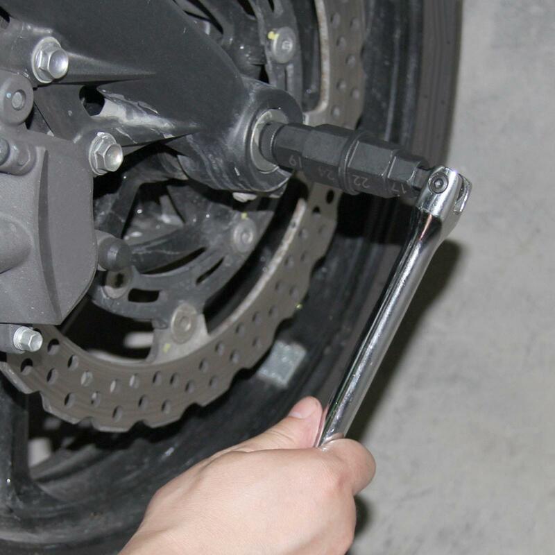 Herramienta de eje hexagonal para motocicleta, 12mm, 14mm, 17mm, 19mm, 22mm, 24mm, resistente, Universal