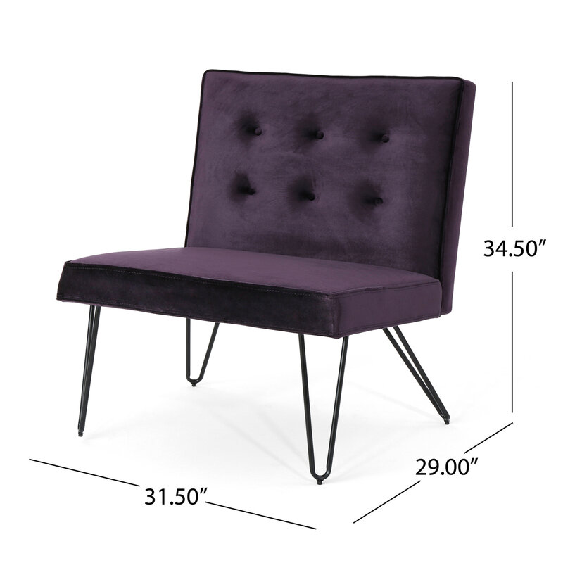 Moderner armloser Stuhl-elegantes und stilvolles Design für moderne Wohnräume-bequeme Sitz möglichkeit mit ergonomischem Suppo