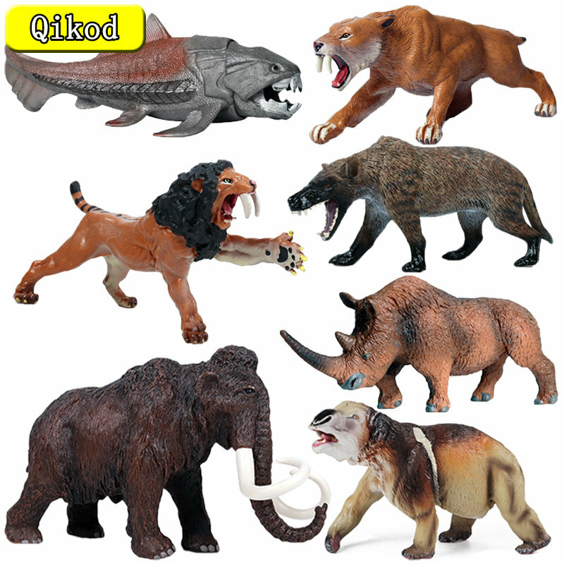 Figura de ação pré-histórica Behemoth para crianças, brinquedos coleção animal, mamute, diprotodon, brinquedos requintados, organismo
