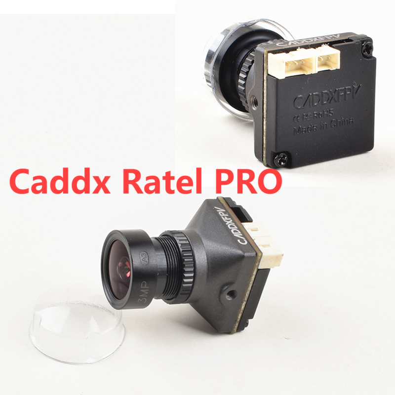 Caddx Ratel 2 / Ratel PRO 1/1.8 'Starlight 1200TVL NTSC PAL 16:9 4:3 conmutable Super WDR FPV cámara para Micro FPV Racing