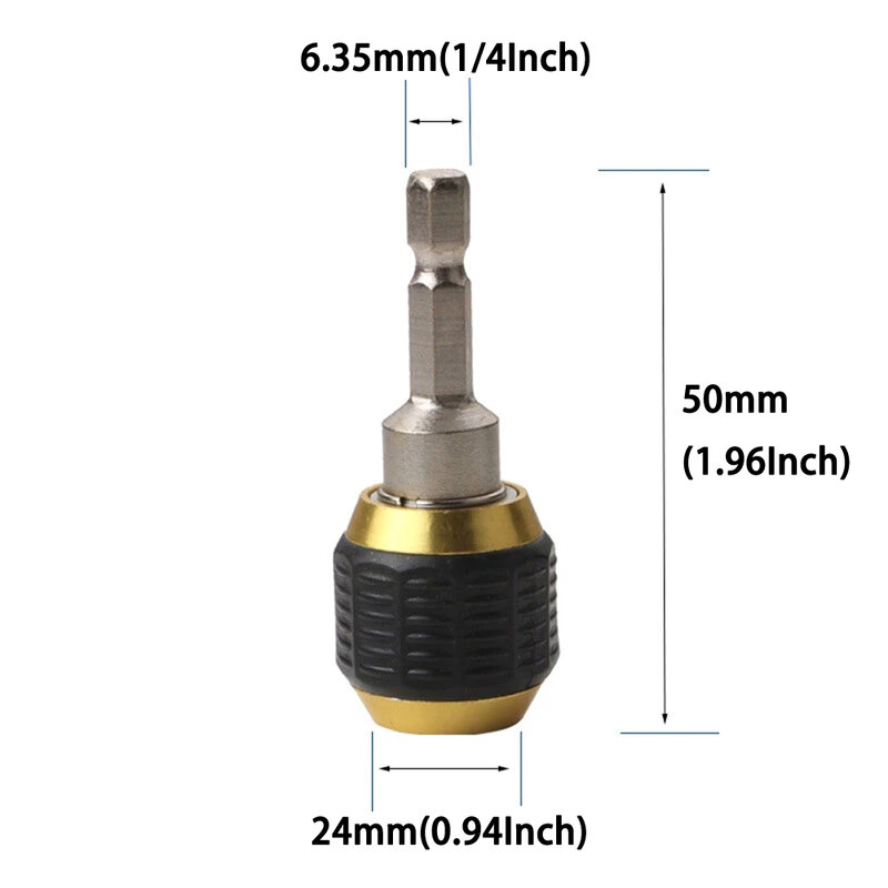 1/4In Hex Handle 50mm Quick Coupling Drill Bit Extension Rod Electric Drill Driver Conversion Screwdriver Tools Accessories