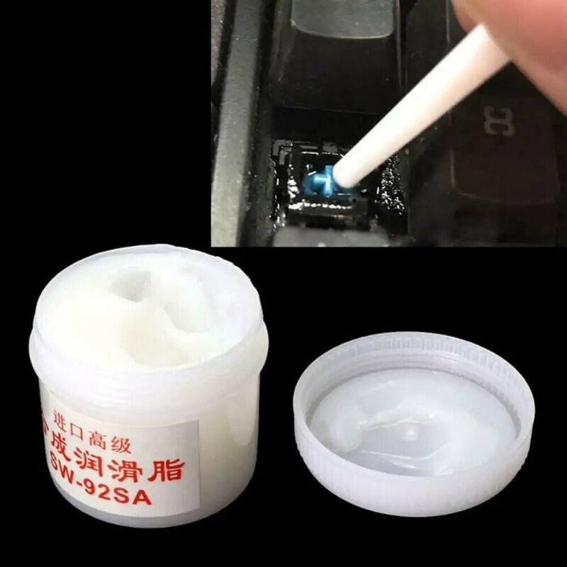 Weißes synthetisches Fett Schmieröl Befestigungs folie Kunststoff Tastatur Zahnrad Fett lager Schmier mittel drucker Lager zubehör