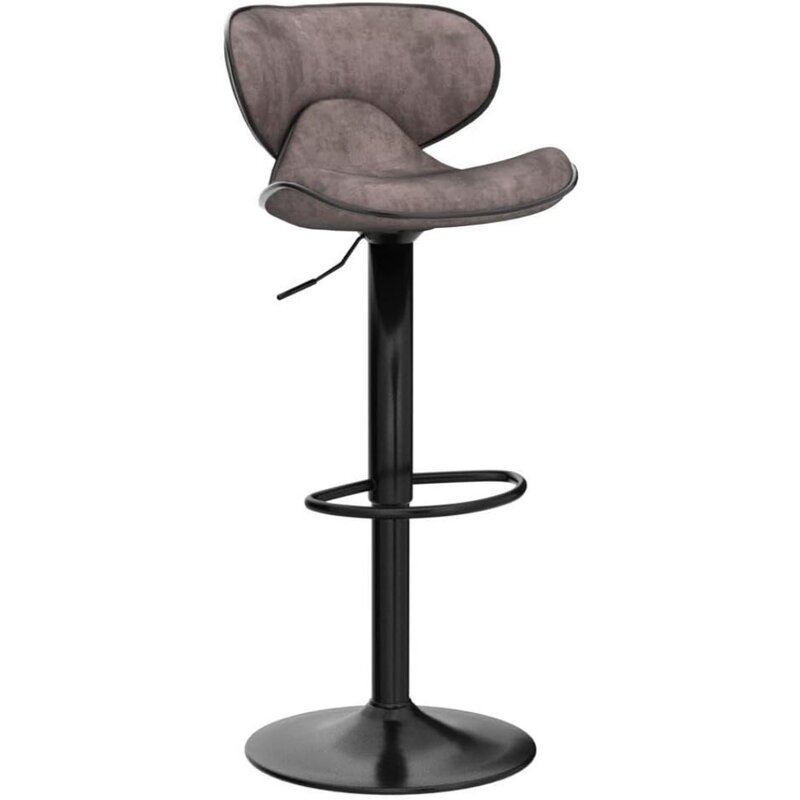 SUPERJARE регулируемая высота стола для барной стойки, вертикальная высота 2, поворотный высокий кухонный стул для кухонного стола, обеденный стул с задней частью, 24 дюйма без подлокотников