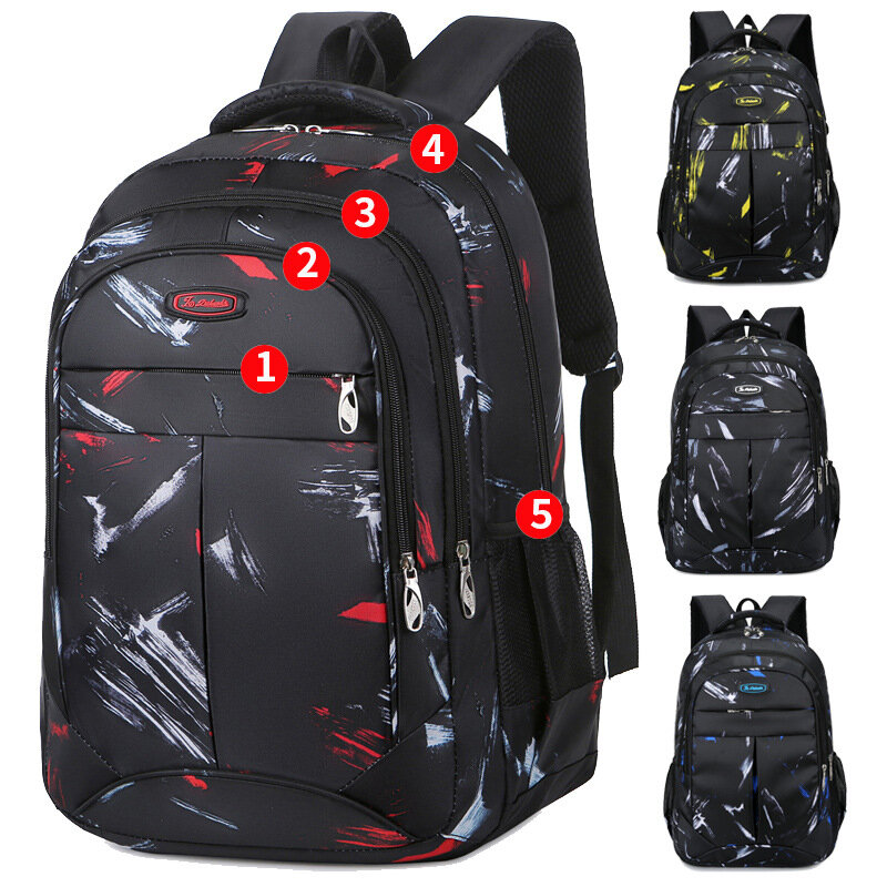 New Backpack With Large Capacity Lightweight Pressure Relief Backpack Leisure Travel Student Backpack