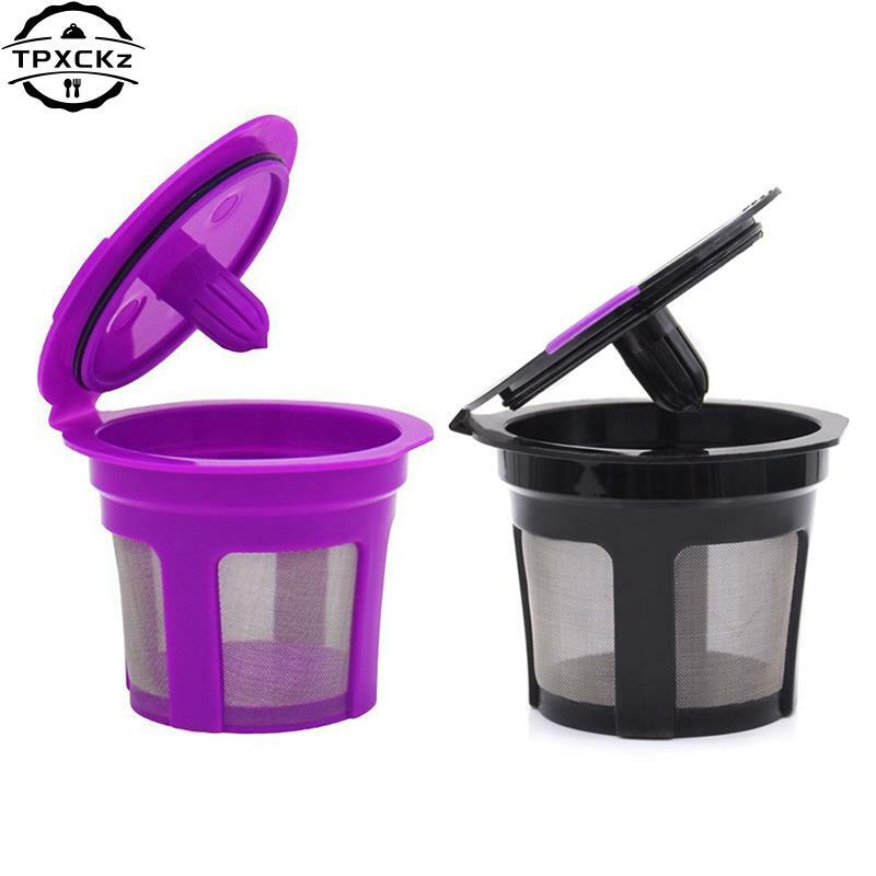 1pc Refillable Coffee Filter Cup Reusable Coffee K-cup Filter Baskets Coffee Capsules Dripper For Keurig Maker 1.0 2.0 K Cup