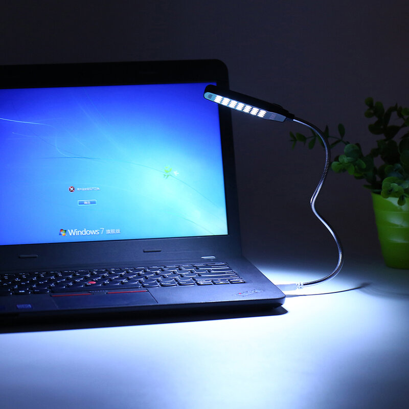 Wyprzedaż USB lampka nocna lampka do czytania 28 ledów z elastyczną regulacją laptopa komputer przenośny pulpitu światła ochrony wzroku