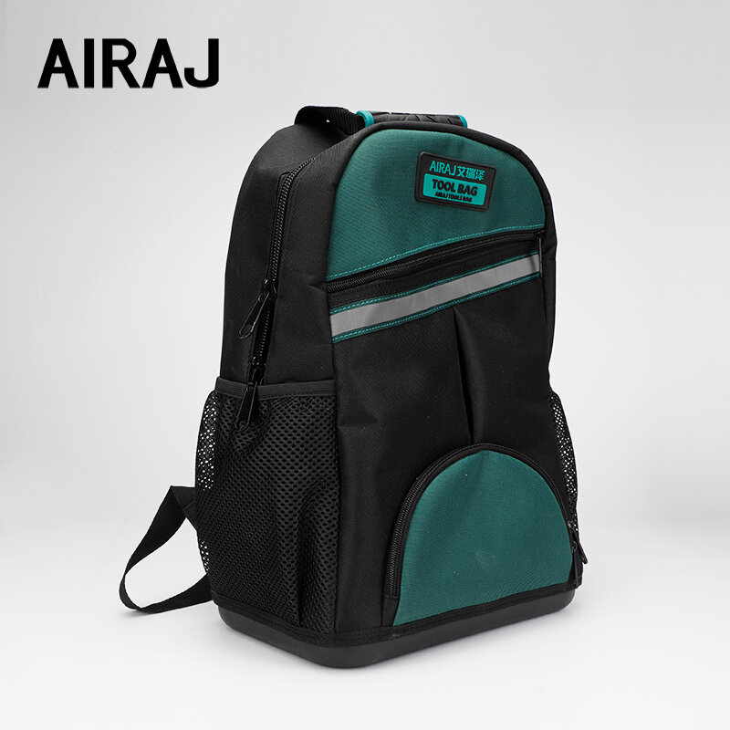 AIRAJ-mochila de herramientas de gran capacidad para electricista, bolsa de herramientas multibolsillo, trabajo de mantenimiento de fontanero, nuevo estilo