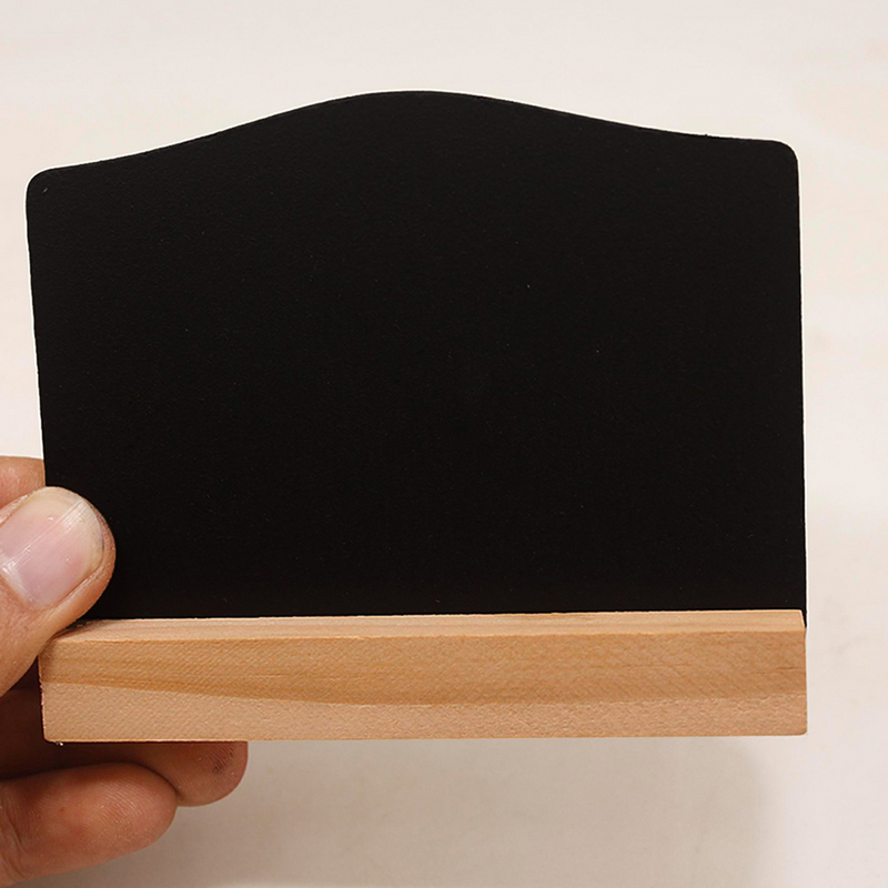 8 Pcs Desktop Chalk Board Decor lavagna tag tavolo da Bar nero ad arco piccole lavagne