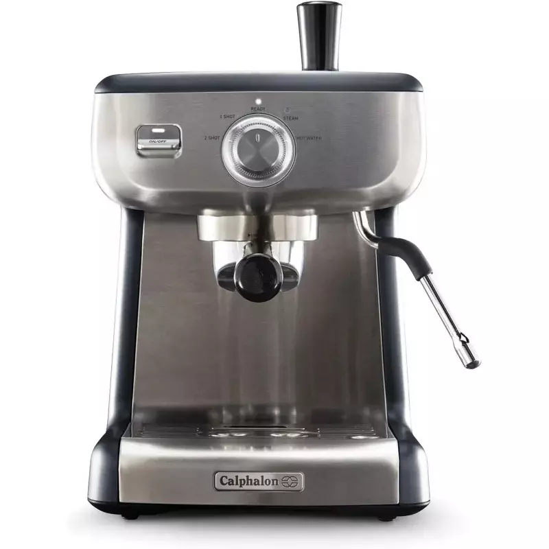 Calphalon muslimtemp iQ macchina per caffè Espresso con bacchetta a vapore, inossidabile