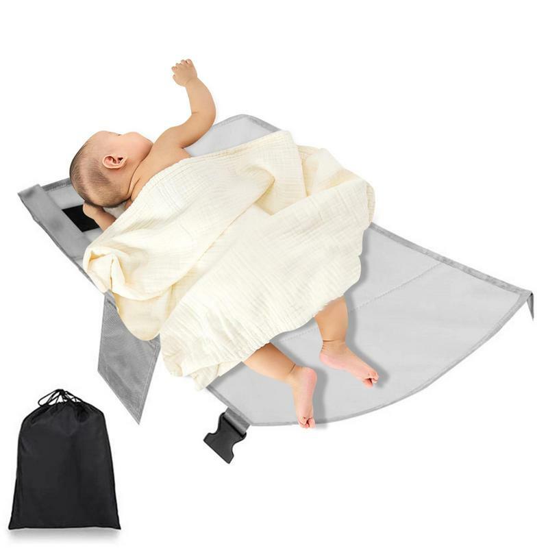 Tempat tidur pesawat balita bayi, sandaran kaki tempat tidur gantung portabel untuk perjalanan, tempat tidur anak