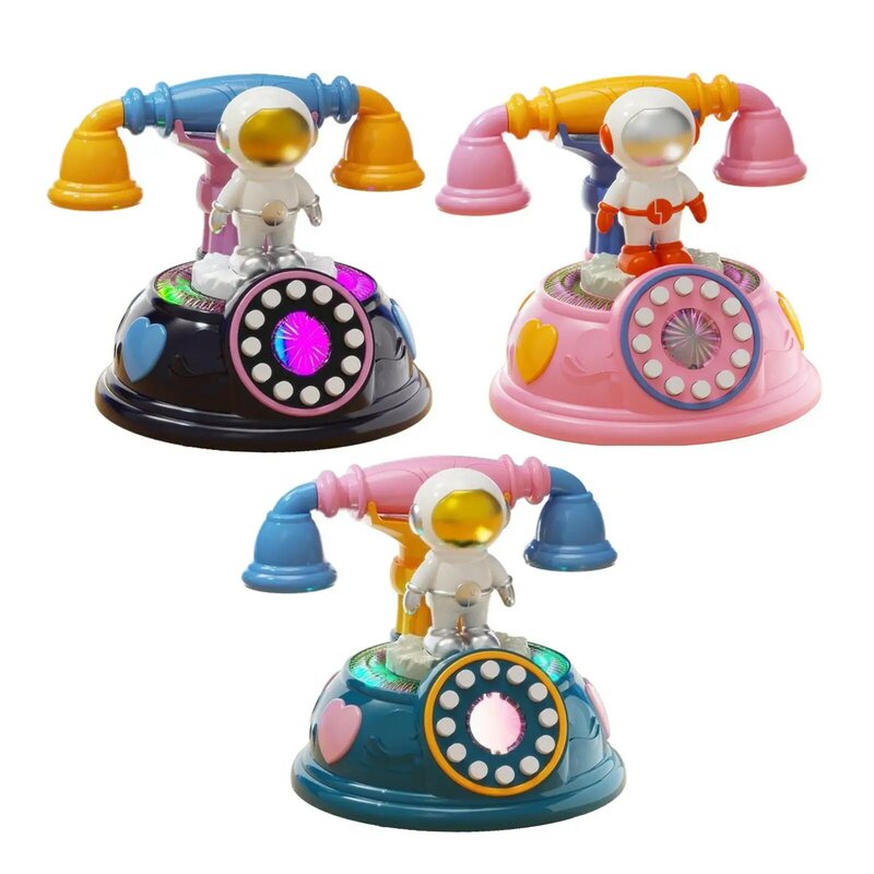 Cartoon Baby musikalische Cartoon Astronaut Telefon Spielzeug langlebige Montessori Spielzeug für Jungen Mädchen Party begünstigt Kind Vorschule kreative Spielzeug