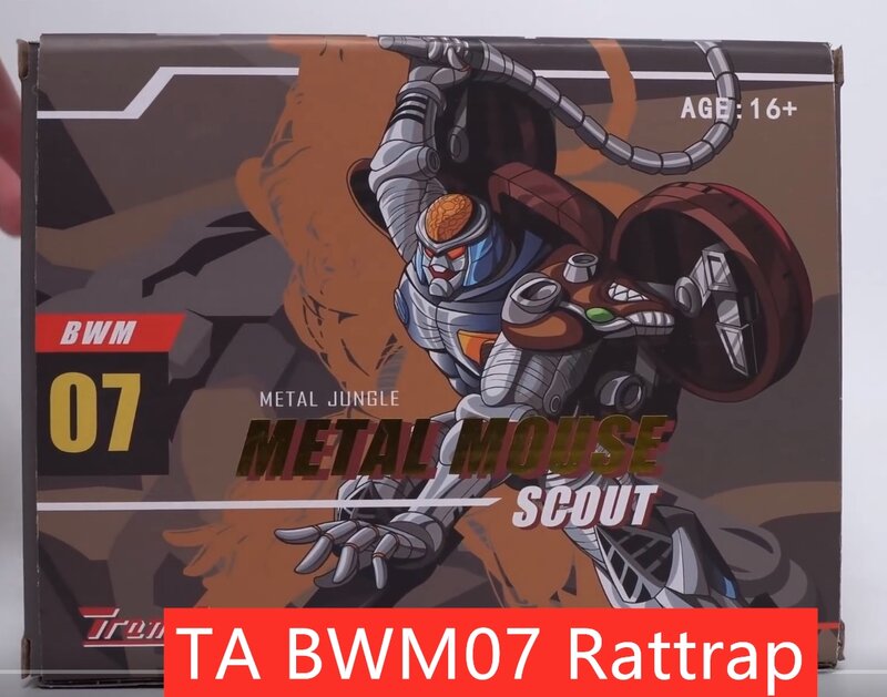Figuras de acción de Transformers TA TransArt, juguetes BWM-07, BWM07, Rattrap, Metal, ratón, BWM-08, Blackarachnid, Beast Wars, BW