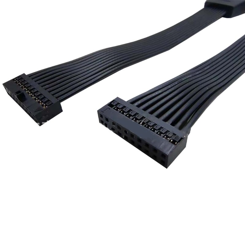 15CM USB 20Pin 19Pin Male to Female Motherboard Cable Adapter Computer Cable Extension Wire Cable Connector 24AWG