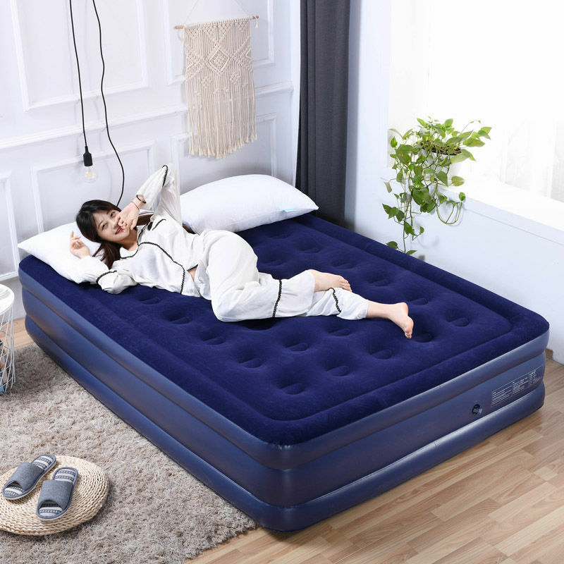 Sofá-cama inflável duplo, espreguiçadeira ao ar livre, móveis de jardim, camping, praia, móveis dobráveis