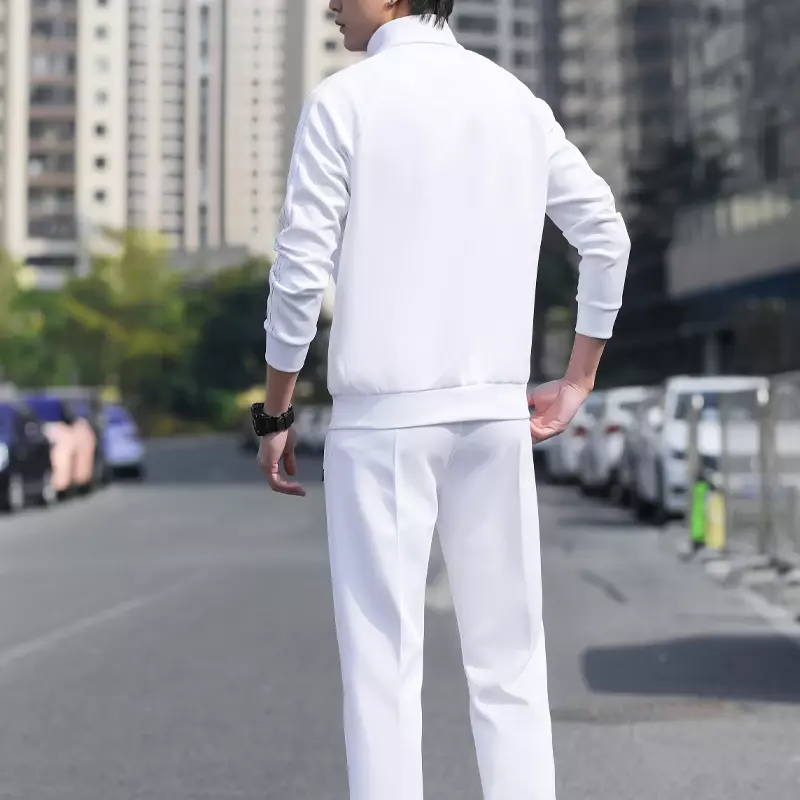 Men Tracksuit Sportswear Sets New Spring Autumn Male Causal Jogging Suit 2 Pieces Jacket + Sweatpants Asian Size L-5XL