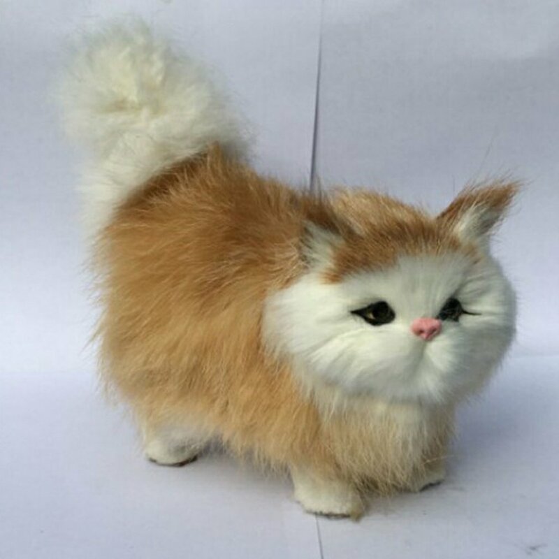 Simulation Animal Cat Doll Office Decoration Bedroom Decoration Birthday Gift Study Decoration Cute And Beautiful Doll