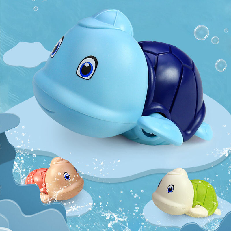 Brinquedos de banho do bebê para meninos e crianças Animal dos desenhos animados Tartaruga, brinquedo clássico da água do bebê Tartaruga, Clockwork, brinquedos de praia infantis