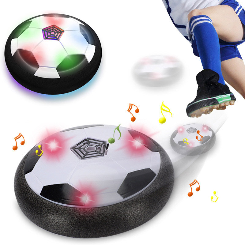 Bola de futebol flutuante com almofada de ar para crianças, brinquedo de futebol levitação, menino, criança, levitação, 3 a 6 anos