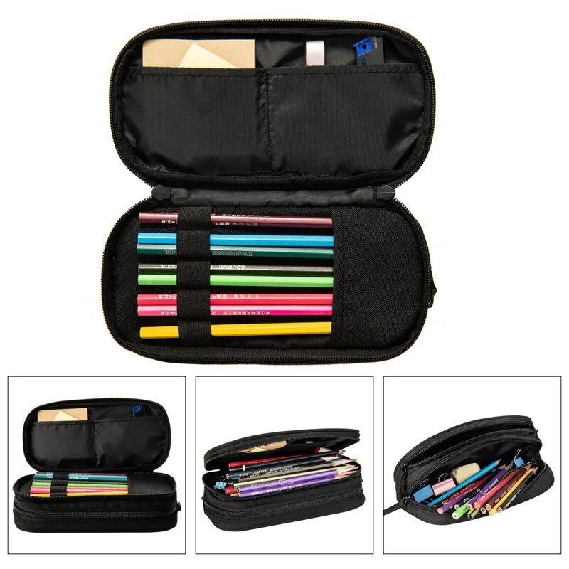 Casos de lápis de proteção mal olhado, grande caixa de caneta para estudante, material escolar, Zipper Papelaria, Mediterrâneo, Novo