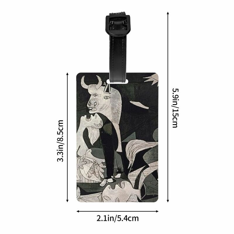 Spagna Pablo Picasso Guernica etichette per bagagli etichette per bagagli personalizzate copertina per la Privacy nome carta d'identità