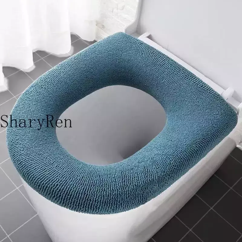 Coprisedile per wc universale colore puro modello di zucca tappetino per armadio morbido cuscino per sedile per wc caldo accessori per wc da bagno