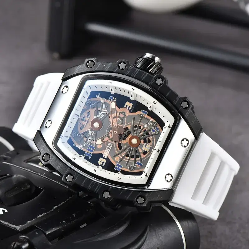 Relógio Unisex de duas cores personalizado, RM 21-01, Multi-Função, Automático, Quartzo, Movimento, Marca de luxo, Novo, 2022