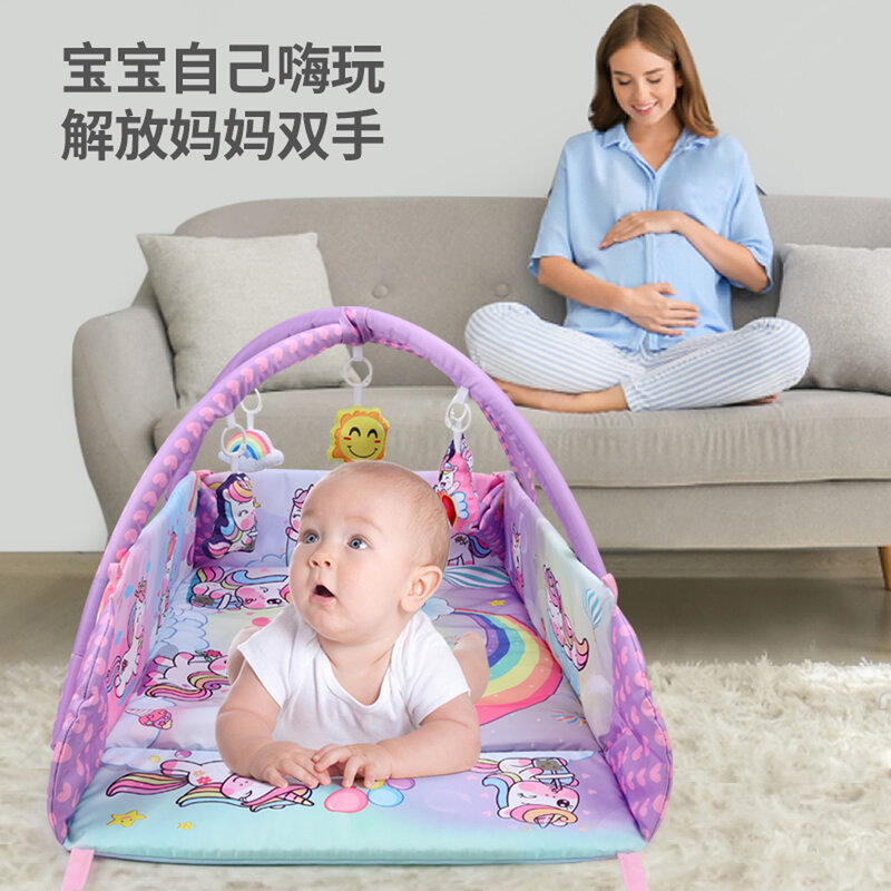 Bayi bingkai kebugaran tikar panjat pegangan baru lahir latihan taman hiburan pagar bayi permainan selimut mainan bayi