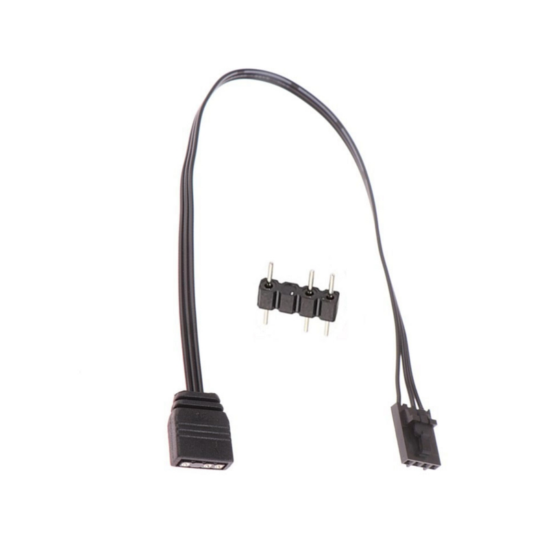 Cable adaptador para Corsair, conector RGB de 4 pines a ARGB estándar de 3 pines y 5V, 25cm
