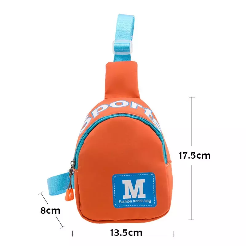Cute Fashion Letter Baby Backpacks Children Boy Girl Chest Crossbody Bags Travel Harness Bag Kids  Adjustable Snack Toy Backpack