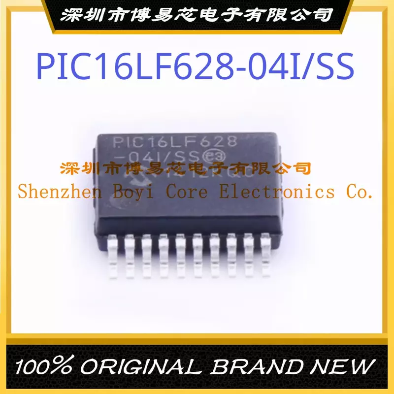 PIC16LF628-04I/SS Paket SSOP-20 Baru Asli Asli Mikrokontroler IC Chip (MCU/MPU/SOC)