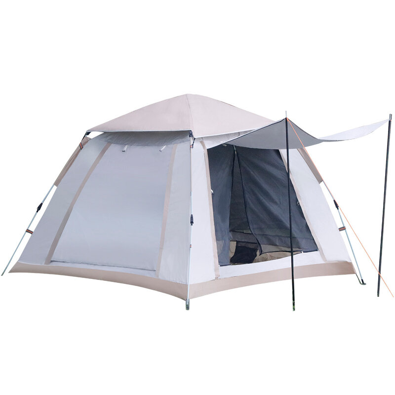 야외 캠핑 텐트, 자동 속도 열림 없음, 해변 텐트, 비 보호, 태양광 보호, 더블 3-4 인용, 캠핑