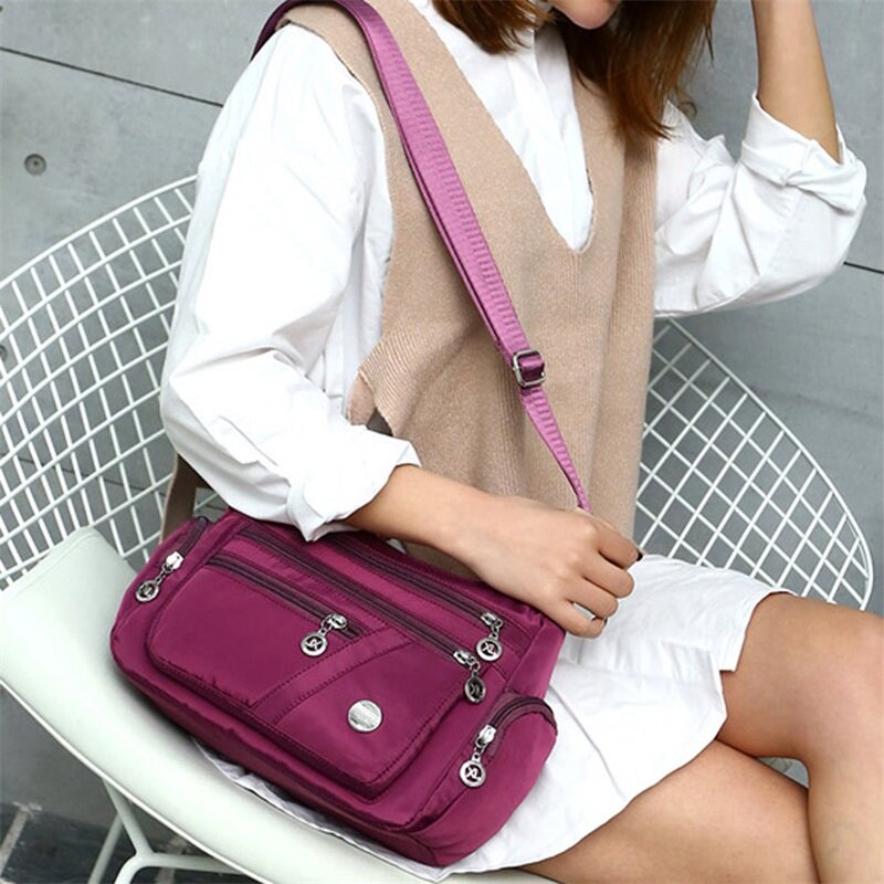 Neue Schulter Umhängetasche Frauen Mode Wasserdicht Nylon Oxford Umhängetasche Hohe Qualität Messenger Handtaschen Reise Brieftasche