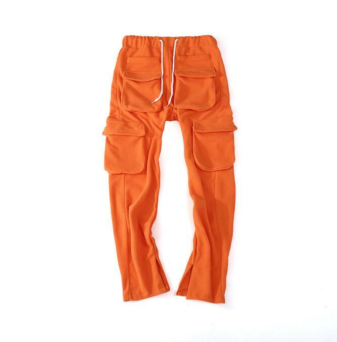 Pantalones Cargo con bolsillos para hombre, ropa de calle informal para correr, Otoño e Invierno
