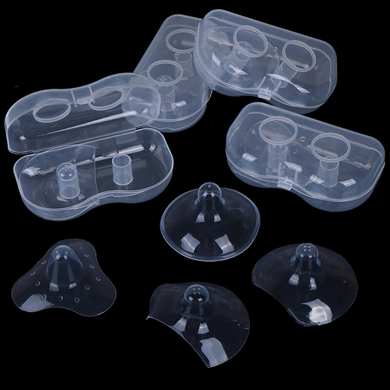 Protectores de silicona para pezones, cubierta protectora para lactancia materna