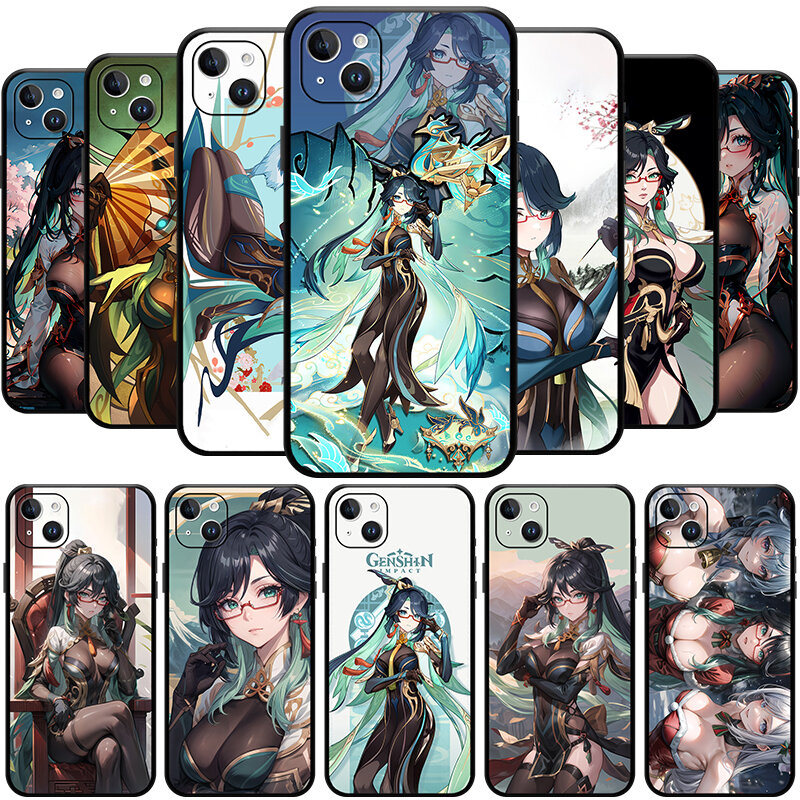 Xianyun Genshin Impact Anemo Character Quality 5stars Phone Case for IPhone 15 14 13 12 11 Pro Max Mini XSMax  SE3 2 7 8 Plus