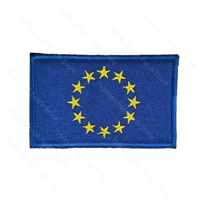Patch bordado bandeira para roupas, patches táticos, decoração de tecido, mochila do exército, Rússia, Espanha, Turquia, França