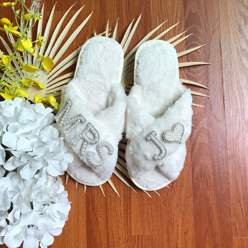 Zapatillas mullidas personalizadas para mujer, zapatos de novia para el día de la boda, zapatos de despedida de soltera