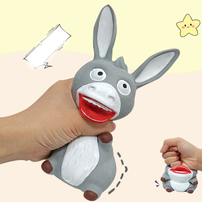 Adorável formato burro lento subindo brinquedo mole anti estresse brinquedo descompressão para crianças meia